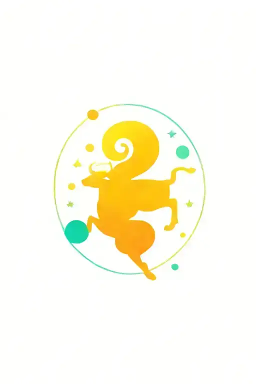 aries capricorn constellation tattoo design idea