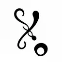 treble clef with cat tattoo design idea