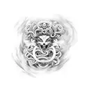 manga entera con medusa tattoo design idea