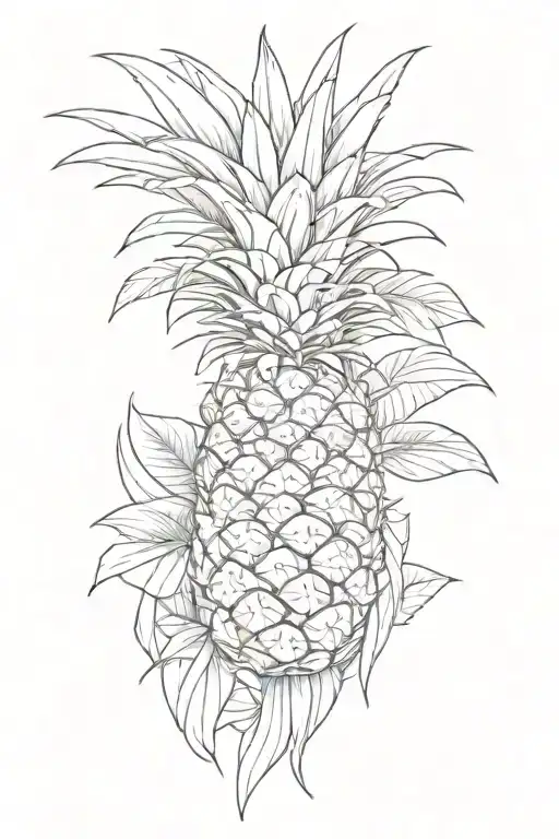 pineapple farmer tattoo design idea