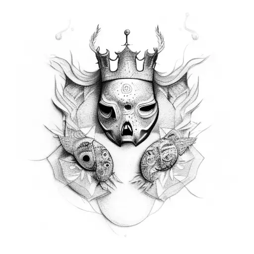 Sketch My Kingdom For A Kiss Upon Her Shoulder Tattoo Idea