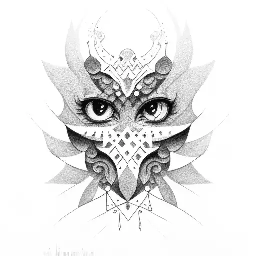 Tribal My Kingdom For A Kiss Upon Her Shoulder Tattoo Idea