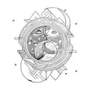 Sun and Moon tattoo design idea