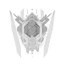 Tengri-inspired geometric patterns tattoo design idea