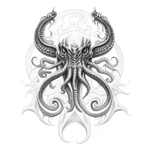 Cthulhu Lovecraft tattoo design idea