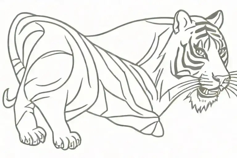 Pectoral Tiger Inspired tatoo tattoo design idea