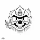 mario tattoo design idea