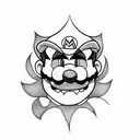 mario tattoo design idea