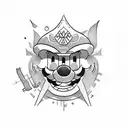 mario tattoo design idea