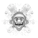 mario tattoo design idea