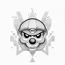 mario tattoo design idea