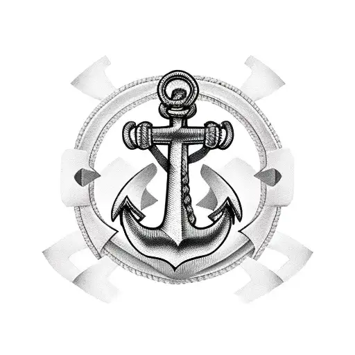 anchor memorial for grandfather tattoo design idea