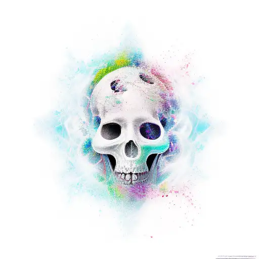 white ego tattoo design idea