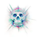 white ego tattoo design idea