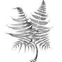 Fern Tree tattoo design idea