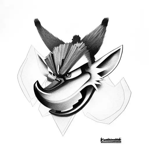 Crash Bandicoot  tattoo design idea