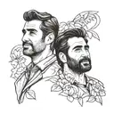 Kumail Nanjiani and Chris Evans  tattoo design idea