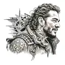 Post malone tattoo design idea