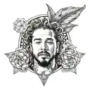 Post malone tattoo design idea