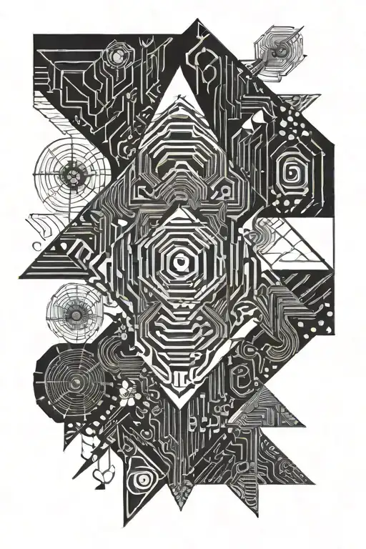 Psychedelic and NYC Gang Related tattoo design idea