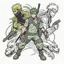 splinter cell and Naruto and death note tattoo design idea