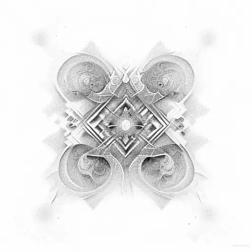 fractal tattoo design idea