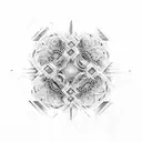 fractal tattoo design idea