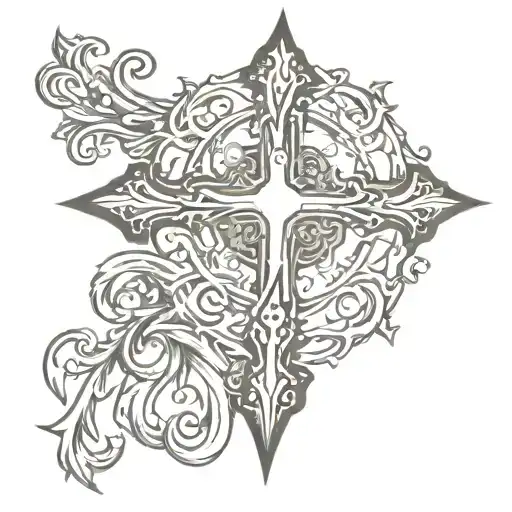 cross tattoo tattoo design idea