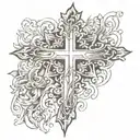 cross tattoo tattoo design idea