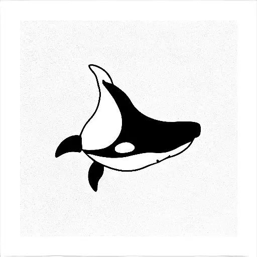 killer whale tattoo design idea