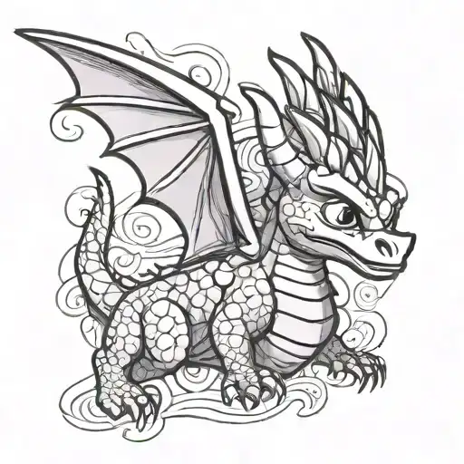 spyro tattoo design idea