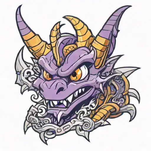 spyro tattoo design idea