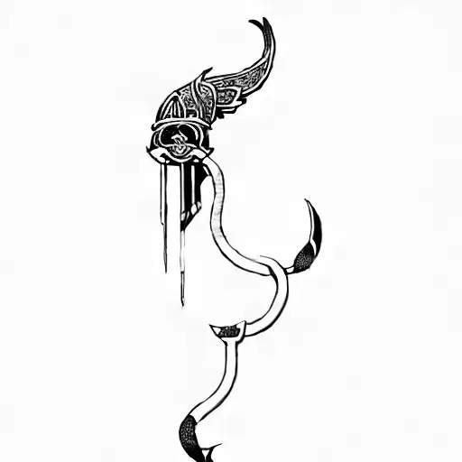 a odin raven tattoo design idea