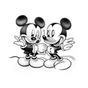 mickey mouse tattoo design idea