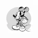 mickey mouse tattoo design idea