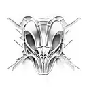 alien predator tattoo design idea