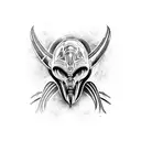 alien predator tattoo design idea