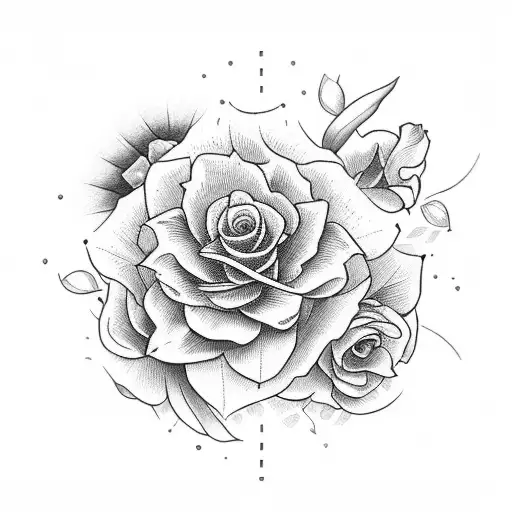 Flores de jardín tattoo design idea