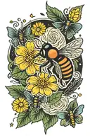 catching fireflies tattoo design idea