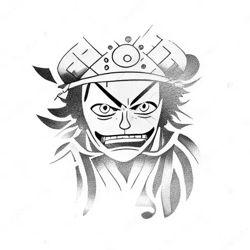 Luffy  tattoo design idea