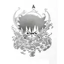 Luffy  tattoo design idea