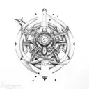 nautical tattoo design idea