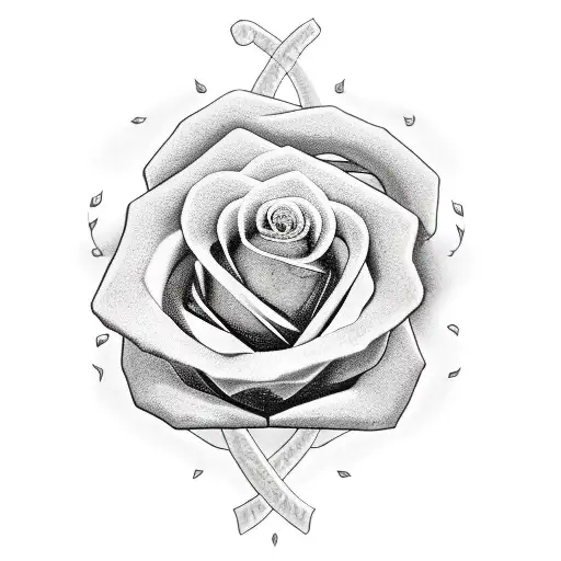 Soldier silhouette with a snake rose tattoo on the arm tattoo design idea