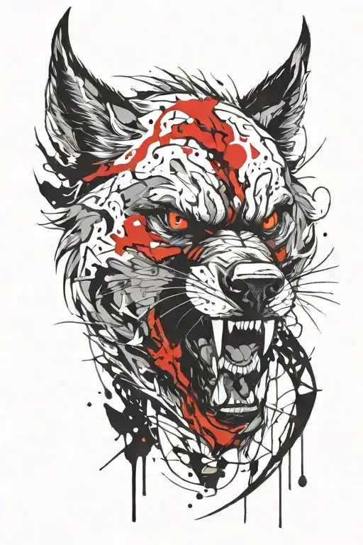 werewolf tattoo design idea