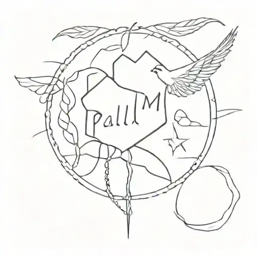 psalm 91 tattoo design idea