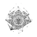 metatron's cube tattoo design idea