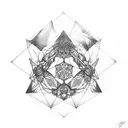 metatron's cube tattoo design idea
