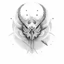 Raf camora Rabe tattoo design idea