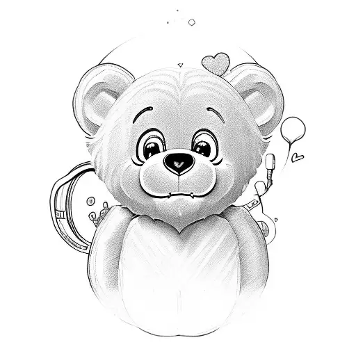 care bear tattoo design idea