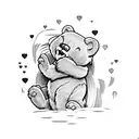 care bear tattoo design idea